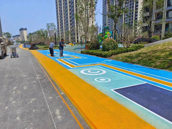 沥青路面改色